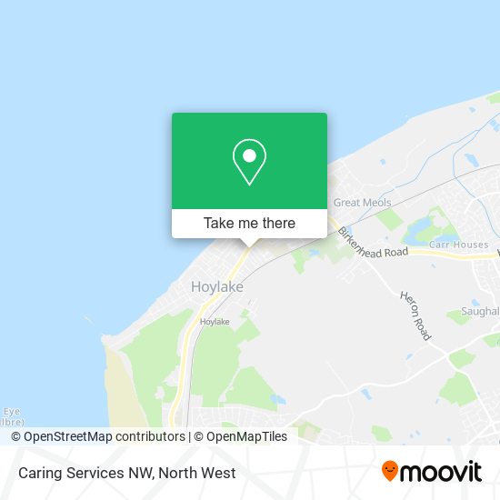 Caring Services NW map