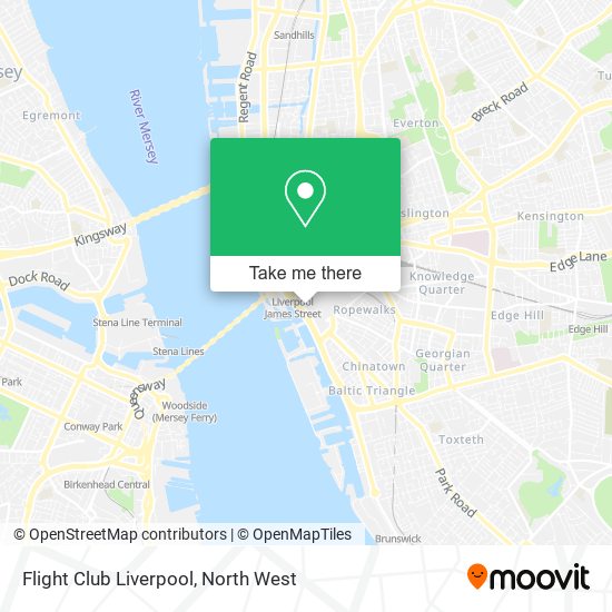 Flight Club Liverpool map