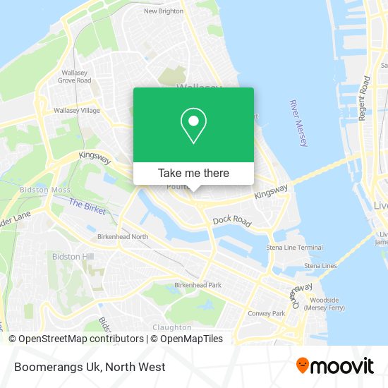 Boomerangs Uk map