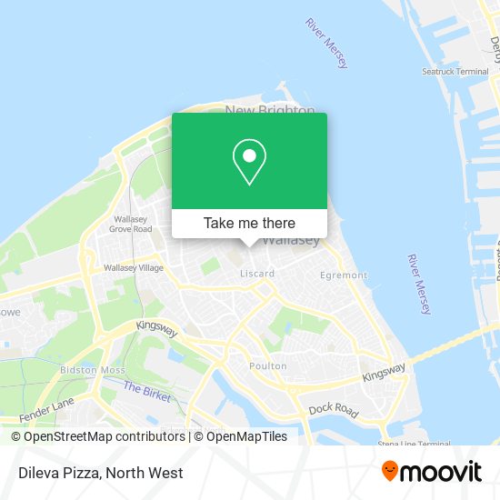 Dileva Pizza map