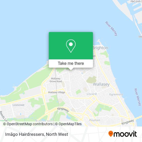 Imāgo Hairdressers map