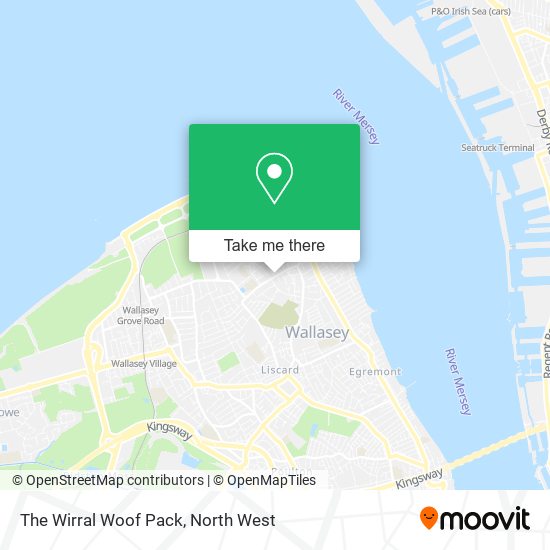 The Wirral Woof Pack map