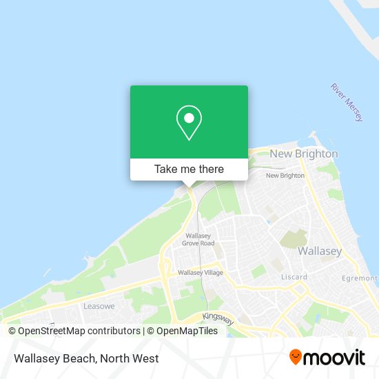 Wallasey Beach map