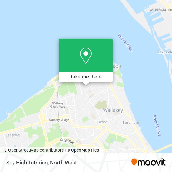 Sky High Tutoring map