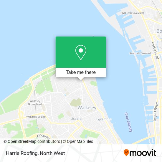 Harris Roofing map