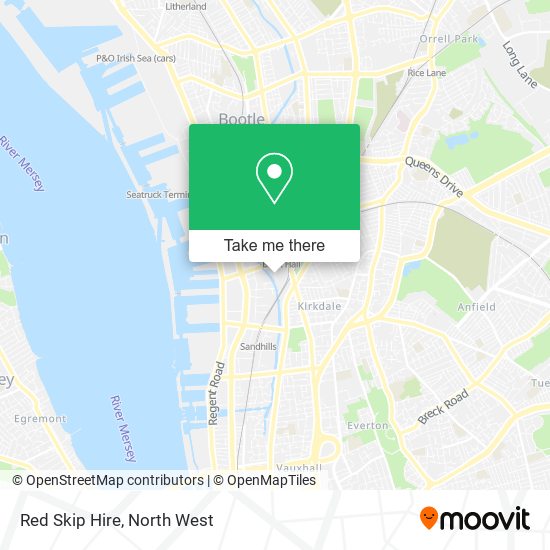 Red Skip Hire map