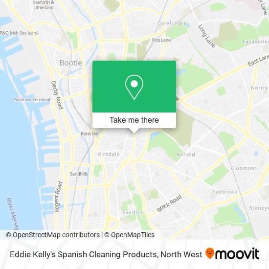 Eddie Kelly's Spanish Cleaning Products map