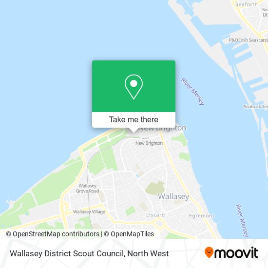 Wallasey District Scout Council map