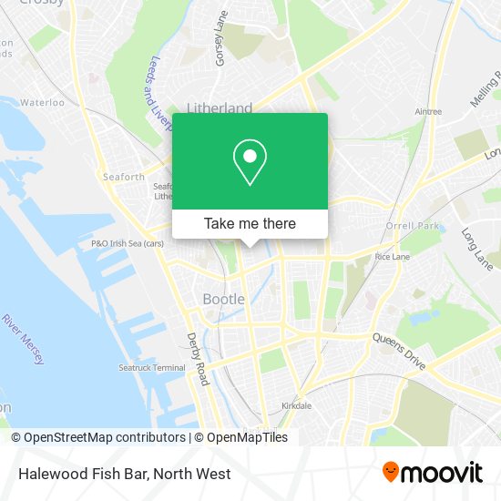 Halewood Fish Bar map