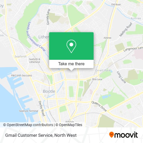 Gmail Customer Service map