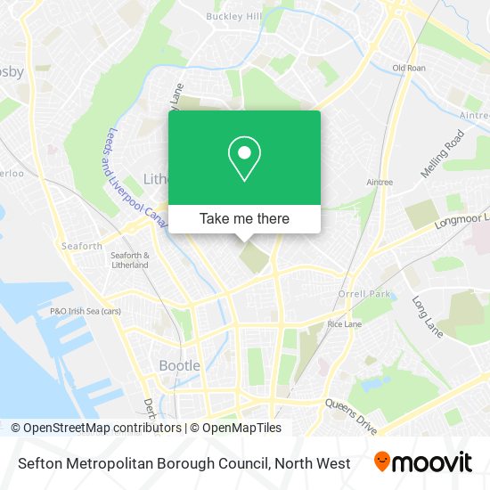 Sefton Metropolitan Borough Council map