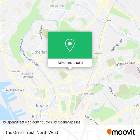 The Orrell Trust map