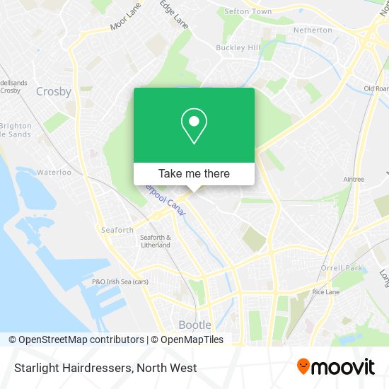 Starlight Hairdressers map