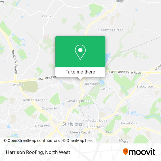 Harrison Roofing map