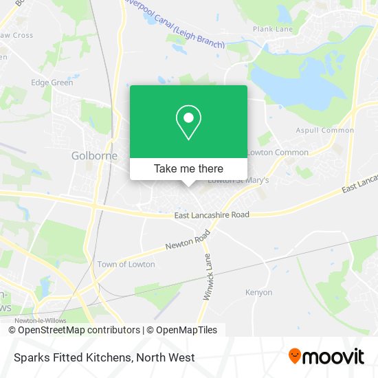 Sparks Fitted Kitchens map