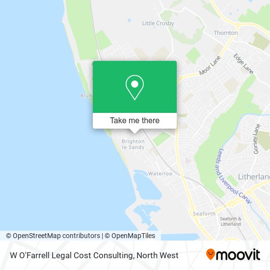 W O'Farrell Legal Cost Consulting map