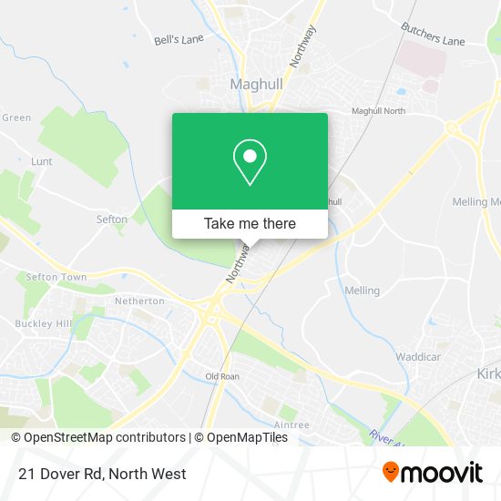 21 Dover Rd map