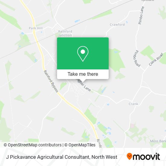 J Pickavance Agricultural Consultant map