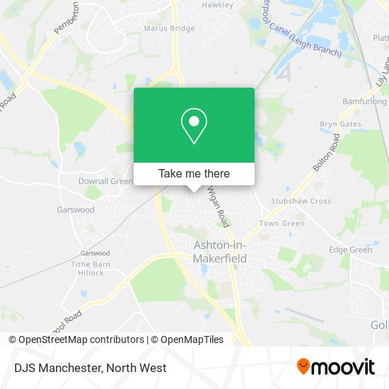 DJS Manchester map