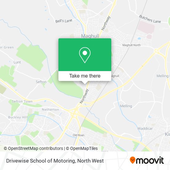 Drivewise School of Motoring map