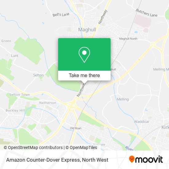 Amazon Counter-Dover Express map