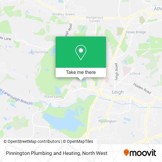 Pinnington Plumbing and Heating map