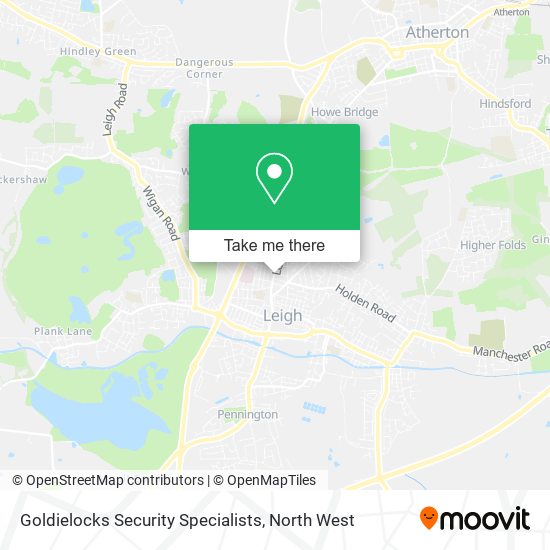 Goldielocks Security Specialists map