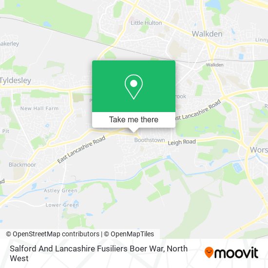 Salford And Lancashire Fusiliers Boer War map