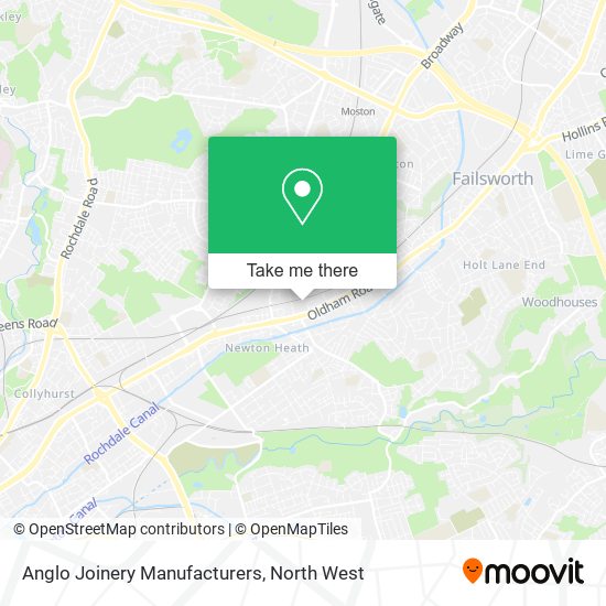 Anglo Joinery Manufacturers map