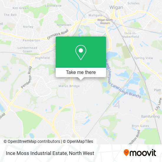 Ince Moss Industrial Estate map
