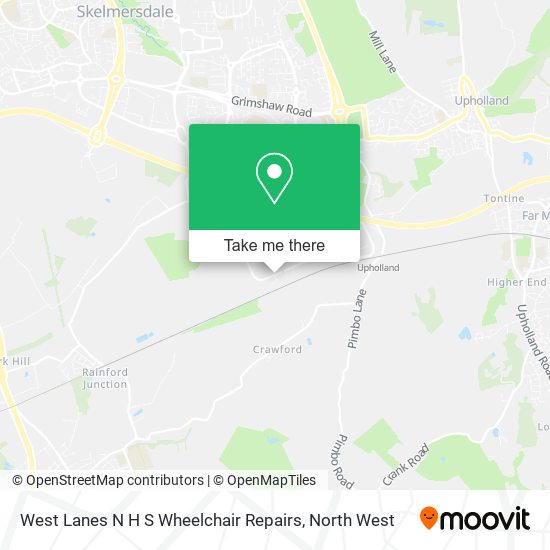 West Lanes N H S Wheelchair Repairs map