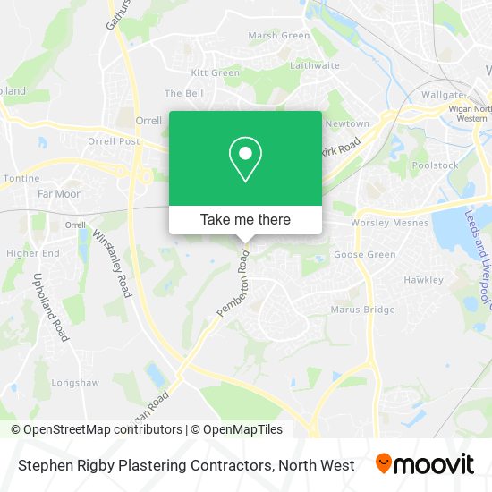 Stephen Rigby Plastering Contractors map