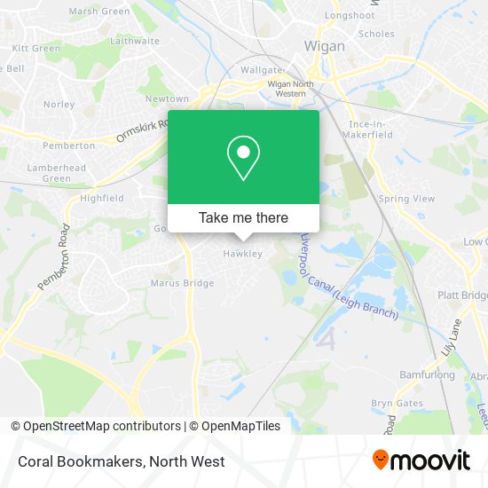 Coral Bookmakers map