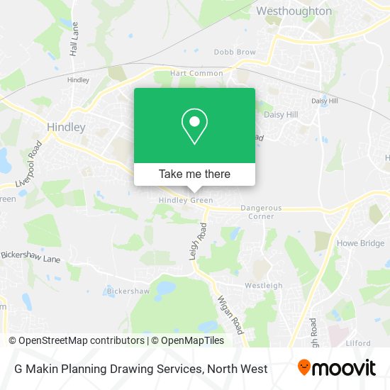 G Makin Planning Drawing Services map