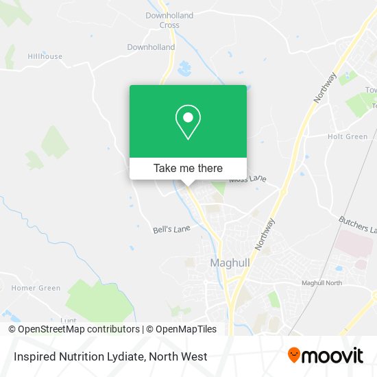 Inspired Nutrition Lydiate map