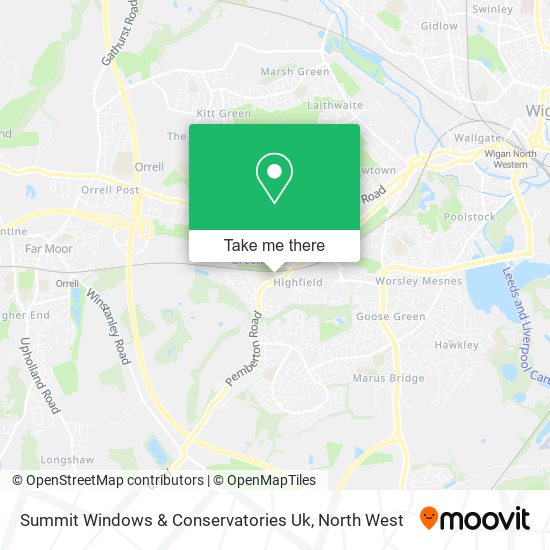 Summit Windows & Conservatories Uk map