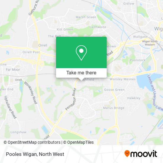 Pooles Wigan map