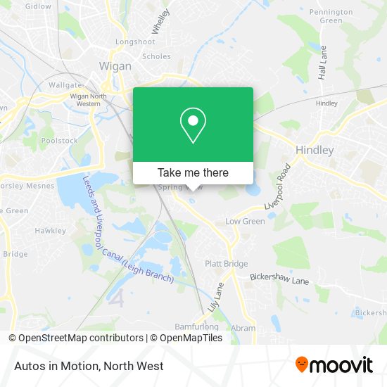 Autos in Motion map