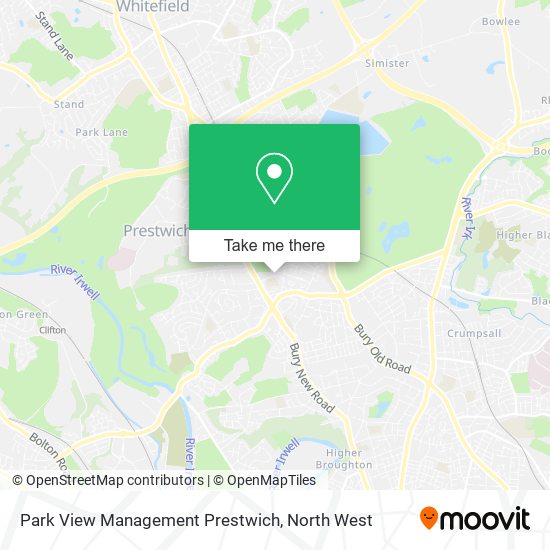 Park View Management Prestwich map