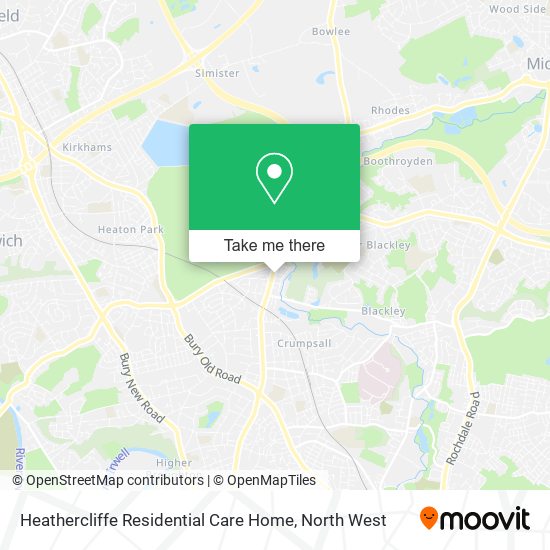 Heathercliffe Residential Care Home map