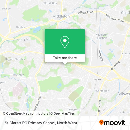 St Clare's RC Primary School map