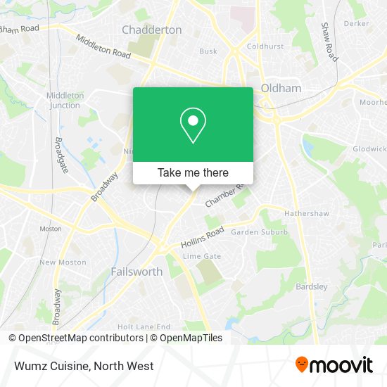 Wumz Cuisine map