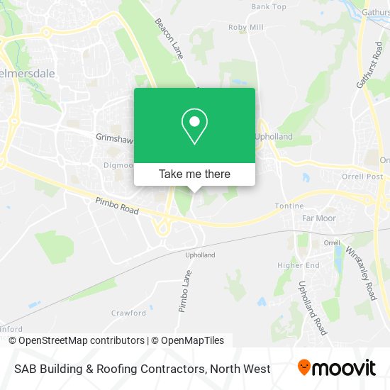 SAB Building & Roofing Contractors map