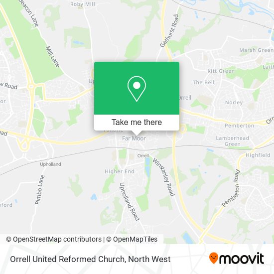 Orrell United Reformed Church map