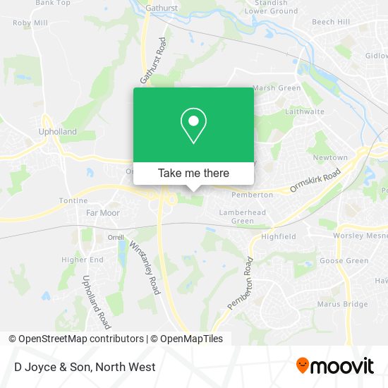 D Joyce & Son map