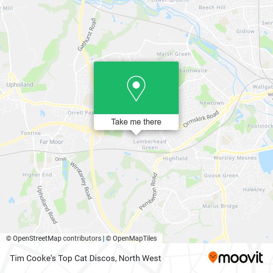 Tim Cooke's Top Cat Discos map