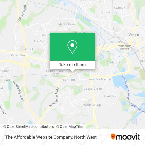 The Affordable Website Company map