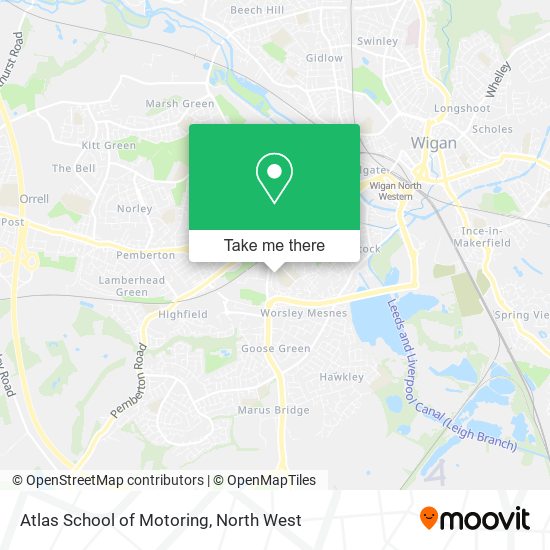 Atlas School of Motoring map