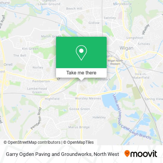 Garry Ogden Paving and Groundworks map