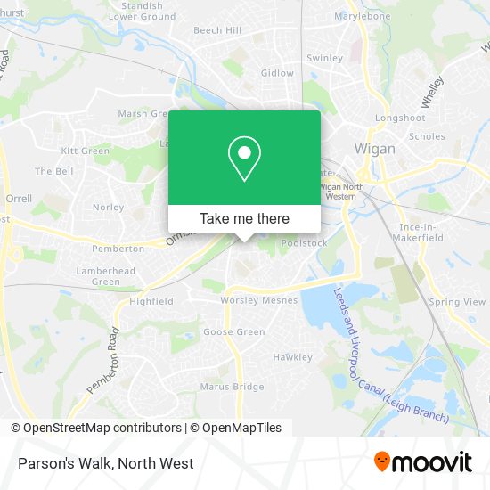 Parson's Walk map